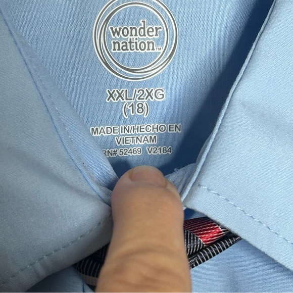 Wonder Nation Boys 4-Piece Blue Suit Size XXL (18) - Picture 8 of 9